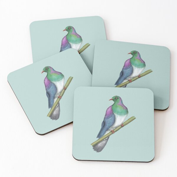 Item preview, Wood pigeon Kereru New Zealand bird designed and sold by piedaydesigns.