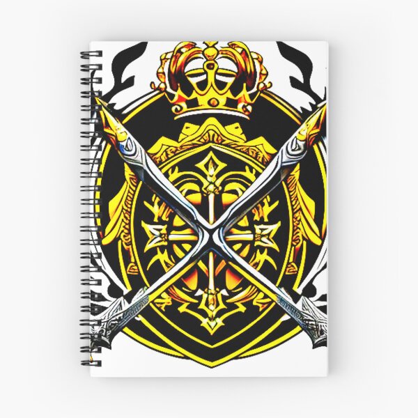 Item preview, Royal Defiance: The Shield of Valor Crossed by Swords of Might designed and sold by Highlandkings.