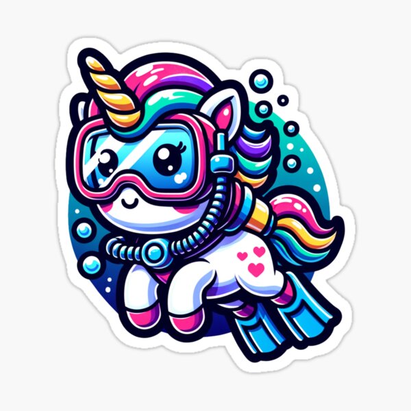 Item preview, Unicorn Scuba Diver designed and sold by PassionforLove.