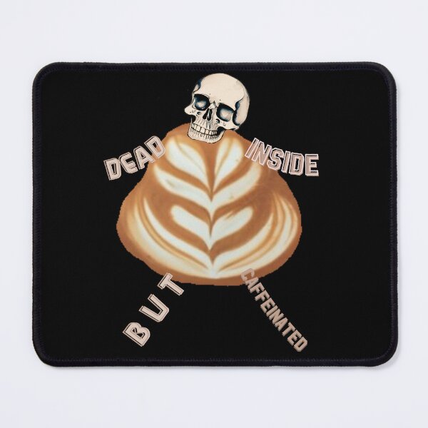 Item preview, Death decaf funny gifts for coffee lover Dead Inside But Caffeinated Halloween Skull Spooky Time Szn designed and sold by MatthewViews.