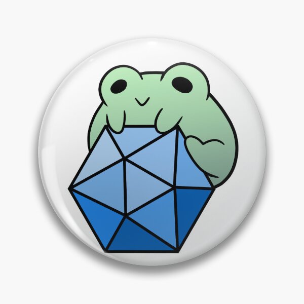 Item preview, D20 frog designed and sold by TimidRedPanda.