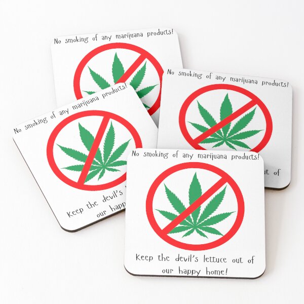 Item preview, No Smoking Marijuana designed and sold by CeratopsArt.