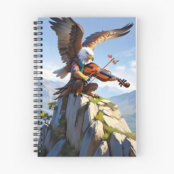 Item preview, Golden eagle fiddles on the peaks designed and sold by Artbellachi.