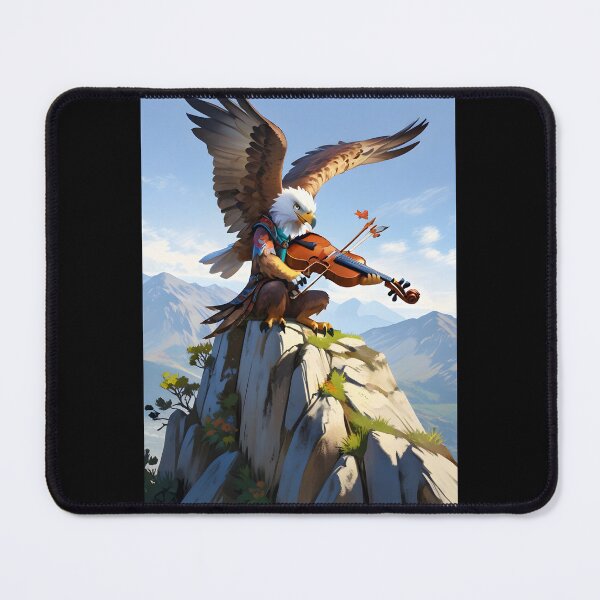 Item preview, Golden eagle fiddles on the peaks designed and sold by Artbellachi.