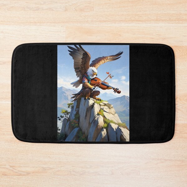 Item preview, Golden eagle fiddles on the peaks designed and sold by Artbellachi.