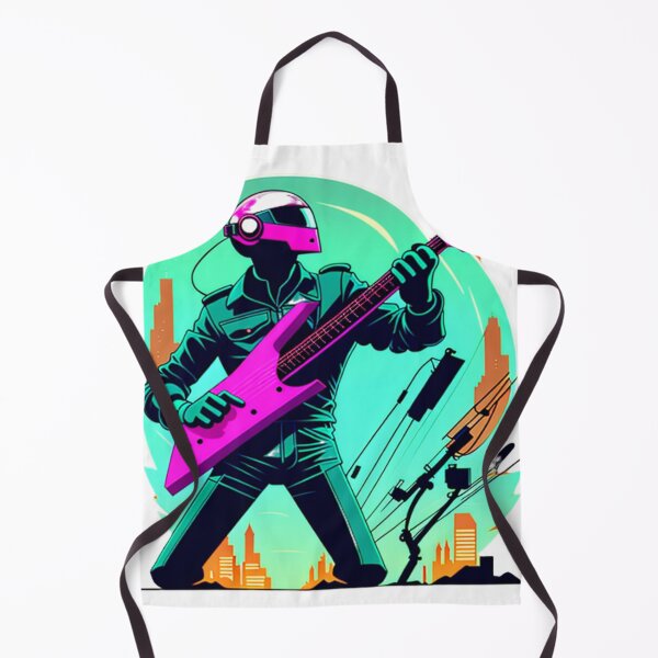 Item preview, helmet music guitar man designed and sold by Algaefield.