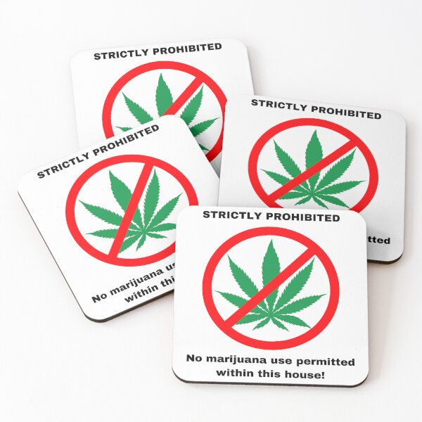 Item preview, Marijuana is Strictly Prohibited designed and sold by CeratopsArt.