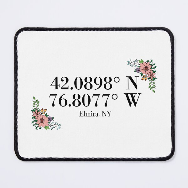 Item preview, Elmira, NY Coordinates designed and sold by mynameisliana.