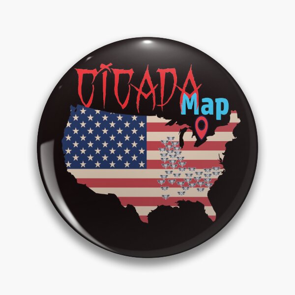 Item preview, CICADA MAP TOUR 2024 , United Broods of America ,inspired by American flag designed and sold by Meedbubble2-0.