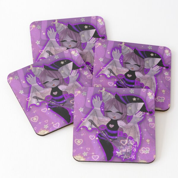 Item preview, happy bat witch flying on a broom designed and sold by Kiaturnia.