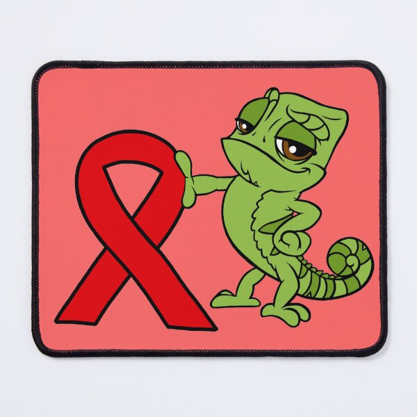Item preview, Chameleon With Awareness Ribbon (Red) designed and sold by CaitlynConnor.