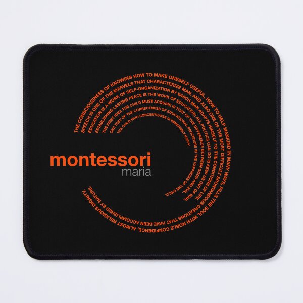 Item preview, Maria Montessori famous quotes poster [orangered] designed and sold by CMYKStudio.