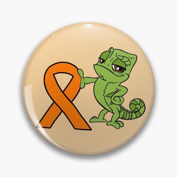 Item preview, Chameleon With Awareness Ribbon (Orange) designed and sold by CaitlynConnor.