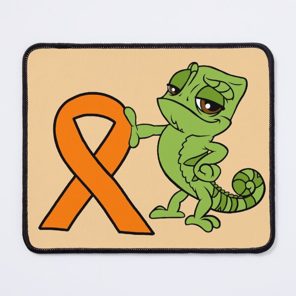 Item preview, Chameleon With Awareness Ribbon (Orange) designed and sold by CaitlynConnor.