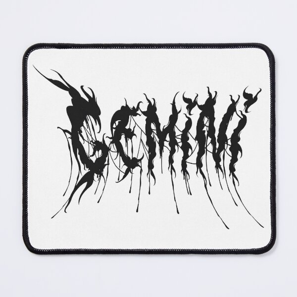 Item preview, Gemini Brutal Zodiac in Black designed and sold by scorpiopanda.