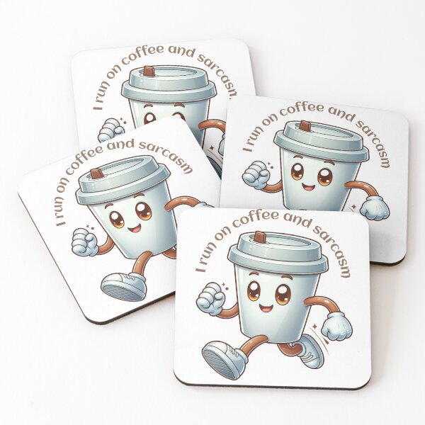 Item preview, I run on coffee and sarcasm designed and sold by PrettyPinkSkies.