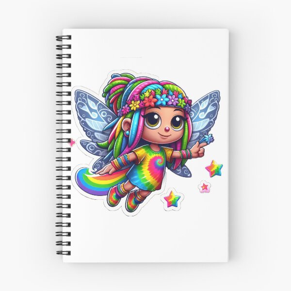 Item preview, Tie Dye Rainbow Rasta Fairy, Cute Little Girl, Girl Cartoon, Reggae Rastafairyan designed and sold by Anticulture.