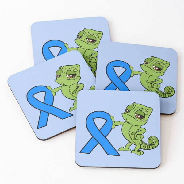 Item preview, Chameleon With Awareness Ribbon (Blue) designed and sold by CaitlynConnor.