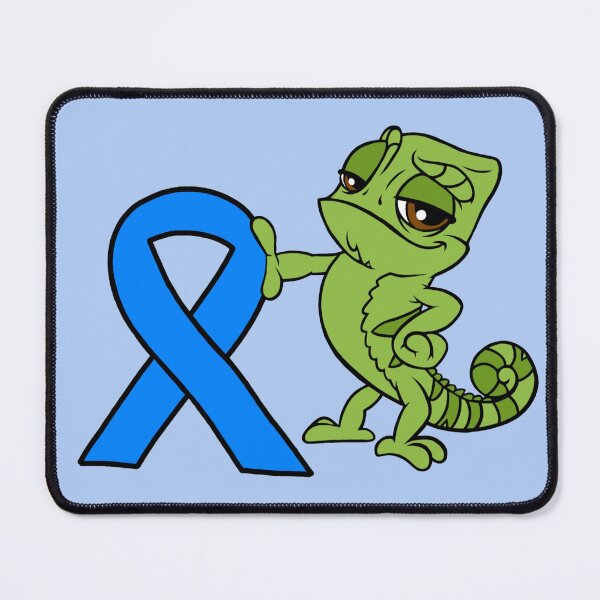Item preview, Chameleon With Awareness Ribbon (Blue) designed and sold by CaitlynConnor.