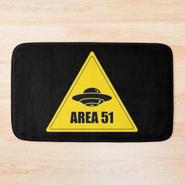 Item preview, yellow sign, area 51, UFO designed and sold by Numbers-Art.