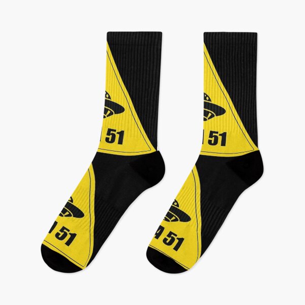 Item preview, yellow sign, area 51, UFO designed and sold by Numbers-Art.