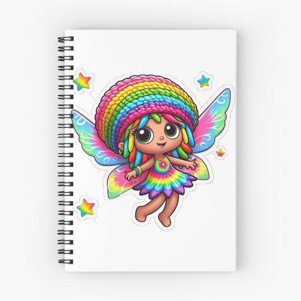 Item preview, Tie Dye Rainbow Rasta Fairy, Cute Little Girl, Girl Cartoon, Reggae Rastafairyan designed and sold by Anticulture.