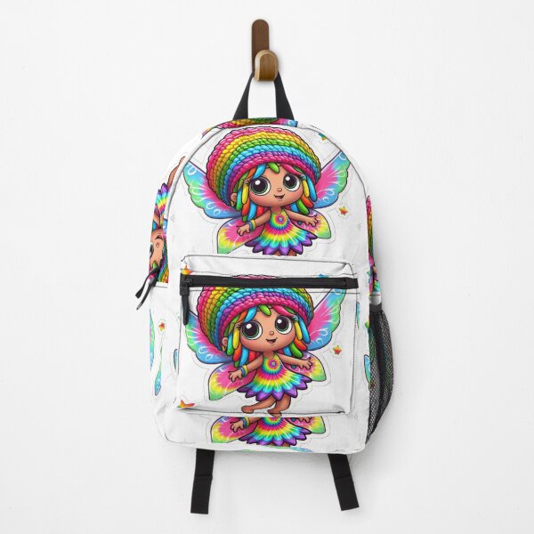 Item preview, Tie Dye Rainbow Rasta Fairy, Cute Little Girl, Girl Cartoon, Reggae Rastafairyan designed and sold by Anticulture.