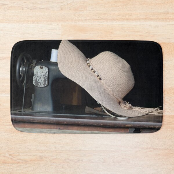 Item preview, Industrial Elegance: The Hat Adorning the Sewing Machine designed and sold by franck380.