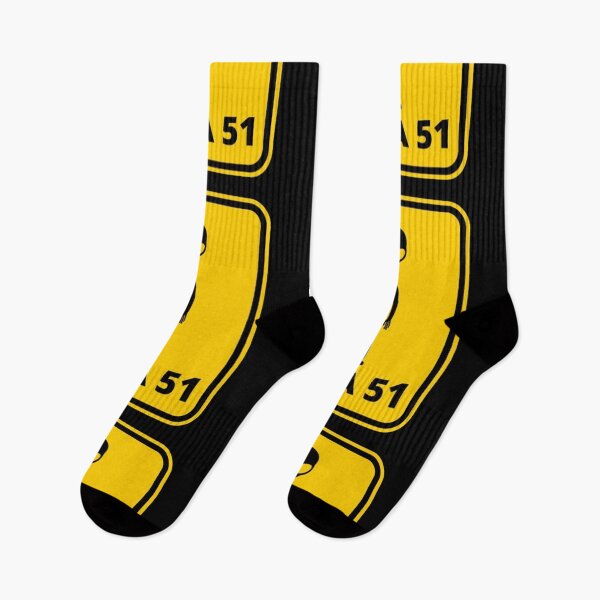Item preview, yellow sign, area 51, alien designed and sold by Numbers-Art.
