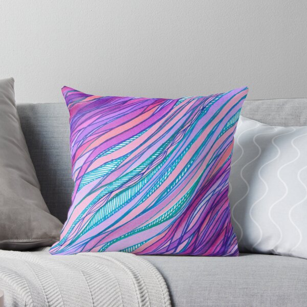 Item preview, Purple Pink and Blue Flowing Waves designed and sold by artofkathleen.