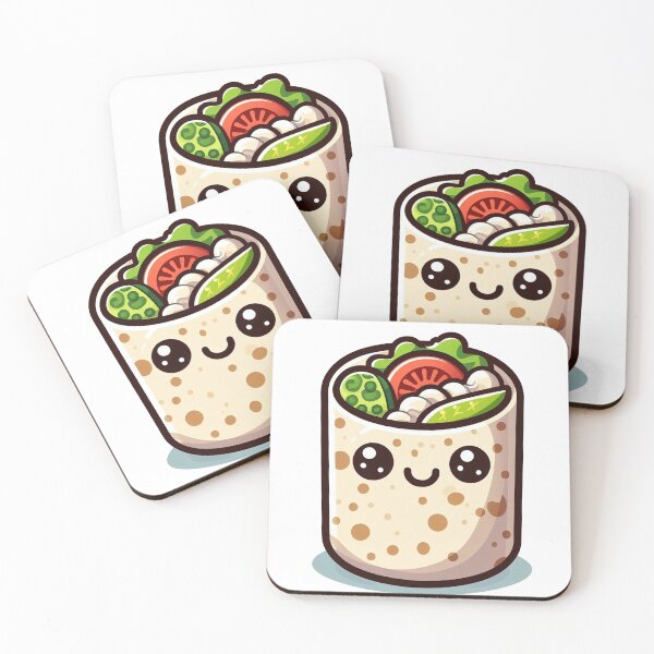 Item preview, Cute burrito cartoon design designed and sold by MyPixelmate.