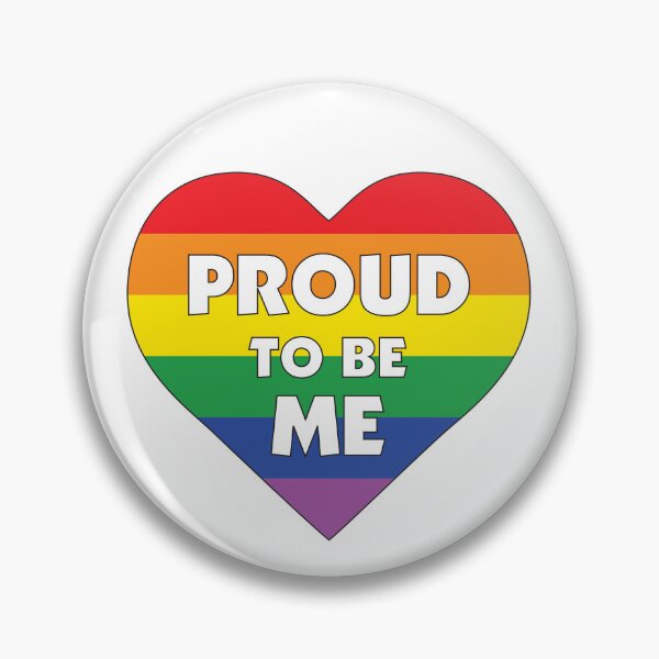 Item preview, Proud to Be Me LGBTQ+ Gay Pride Rainbow Flag Heart designed and sold by JoyfulJen.