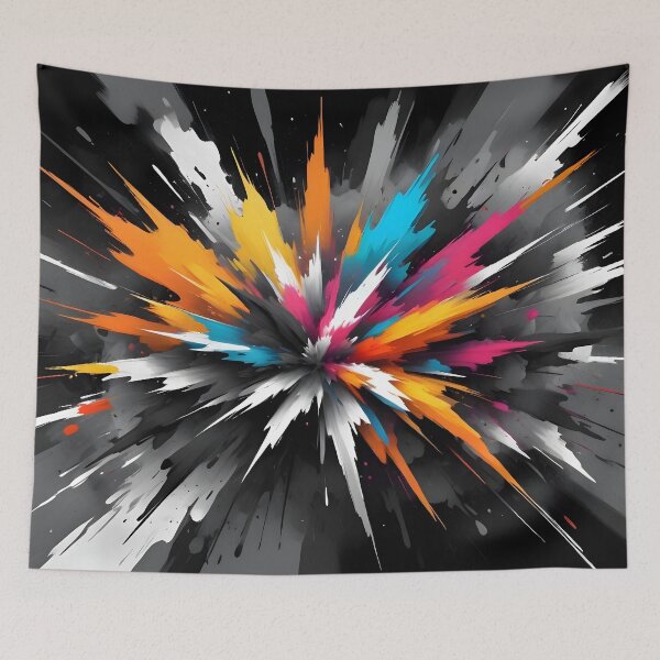 Item preview, Explosive Abstract Art Design designed and sold by papi1998.