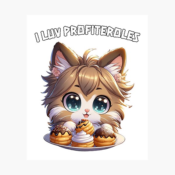 Item preview, Luv Profiteroles Cat designed and sold by PanfurWare-LLC.