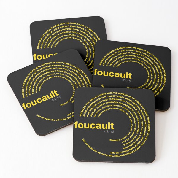 Item preview, Michel Foucault famous quotes poster [gold] designed and sold by CMYKStudio.