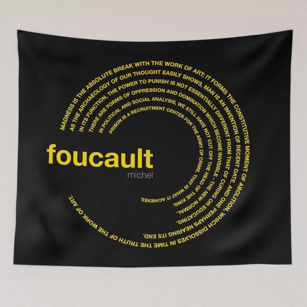 Item preview, Michel Foucault famous quotes poster [gold] designed and sold by CMYKStudio.