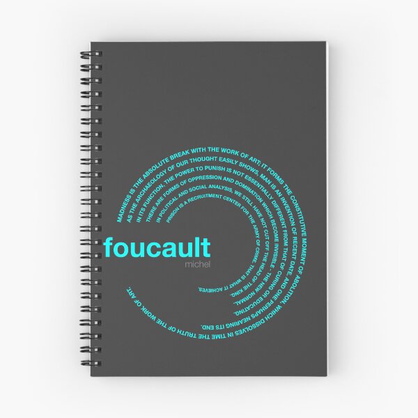 Item preview, Michel Foucault famous quotes poster [aqua] designed and sold by CMYKStudio.