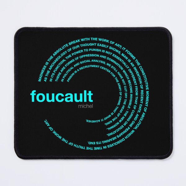 Item preview, Michel Foucault famous quotes poster [aqua] designed and sold by CMYKStudio.
