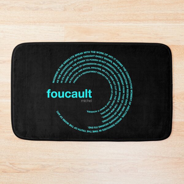 Item preview, Michel Foucault famous quotes poster [aqua] designed and sold by CMYKStudio.
