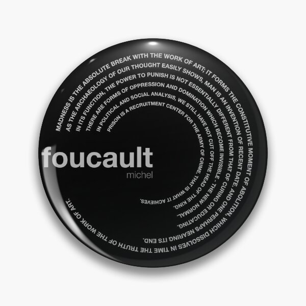 Item preview, Michel Foucault famous quotes poster [silver] designed and sold by CMYKStudio.