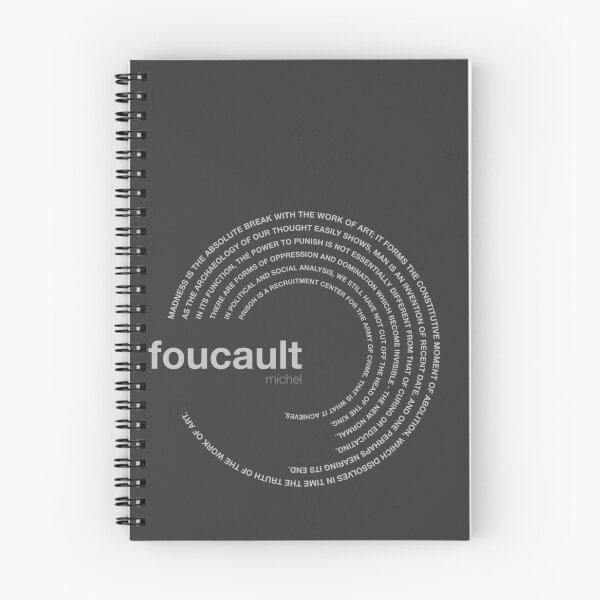 Item preview, Michel Foucault famous quotes poster [silver] designed and sold by CMYKStudio.