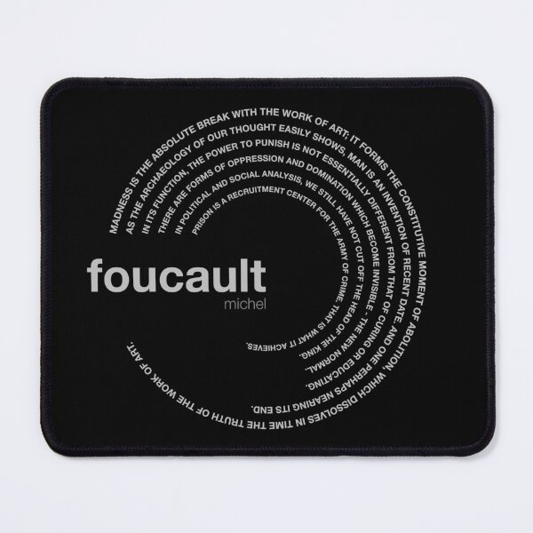Item preview, Michel Foucault famous quotes poster [silver] designed and sold by CMYKStudio.