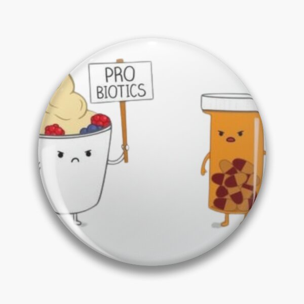 Item preview, Probiotics Yoghurt Antibiotics Medication Emoji Funny Meme Graphic Design designed and sold by socialarmour.