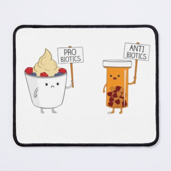 Item preview, Probiotics Yoghurt Antibiotics Medication Emoji Funny Meme Graphic Design designed and sold by socialarmour.