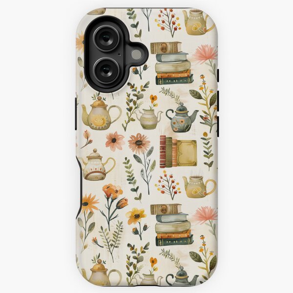Vista previa del artículo con la obra «Patrón de lectura y té vintage», diseñado y vendido por thegirlyshoppe.