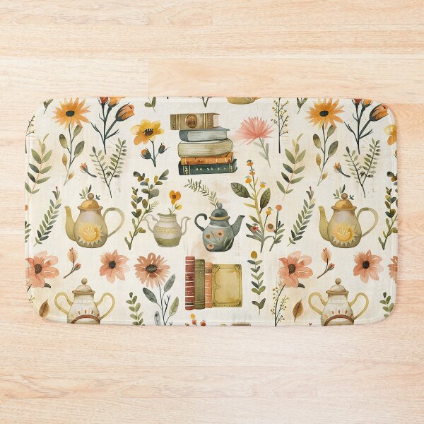 Item preview, Vintage Tea and Reading Pattern designed and sold by thegirlyshoppe.