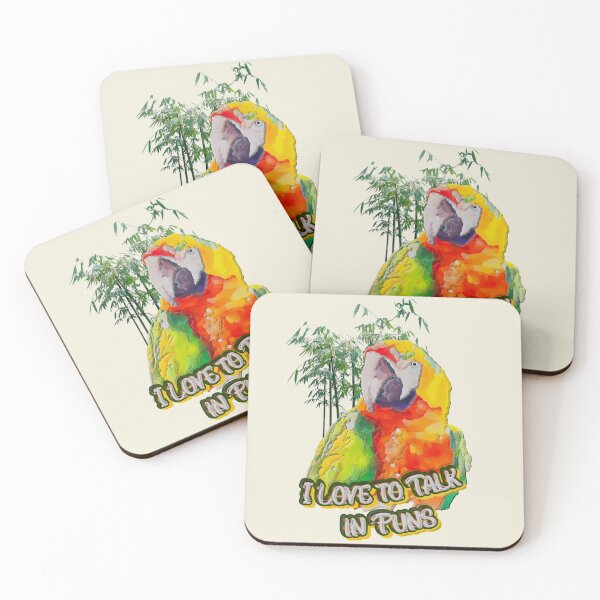 Item preview, TROPICAL PARROT PUN LOVER designed and sold by THE AMERICAN TEEVANGELIST.