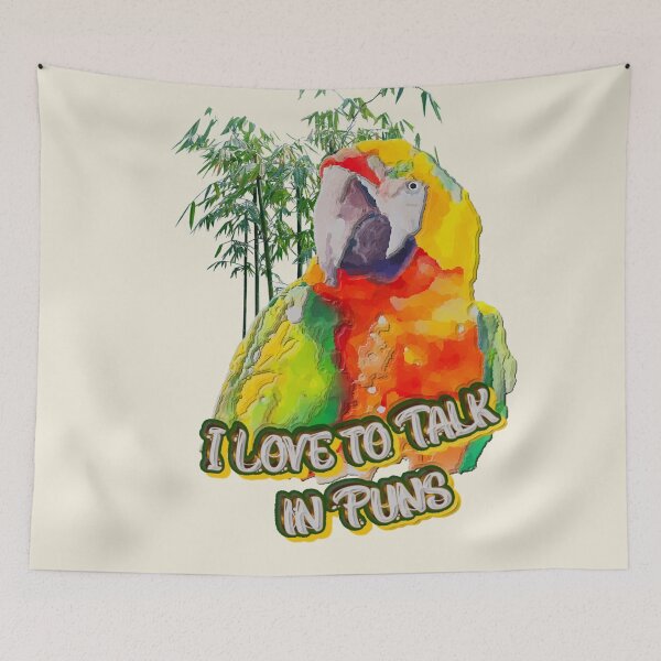 Item preview, TROPICAL PARROT PUN LOVER designed and sold by THE AMERICAN TEEVANGELIST.