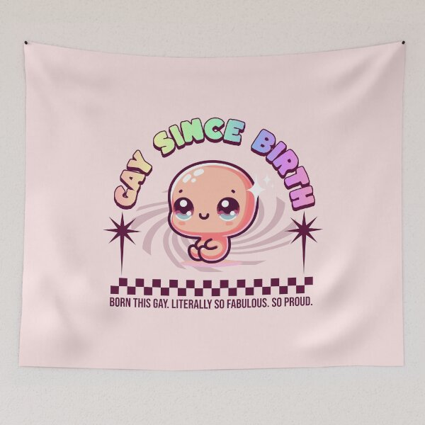 Item preview, Gay since birth (baby) designed and sold by SillyShibas.