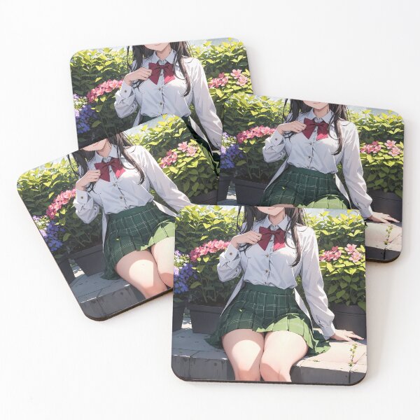 Item preview, Cute Anime School Girl, Hana Kobayashi designed and sold by iloveanimechibi.